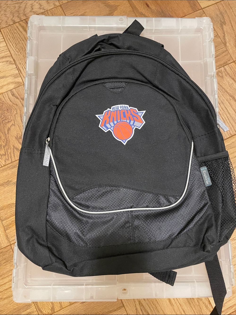 Black Team Logo Backpack